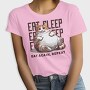Cat Eat Sleep Repeat, Tricou Femei