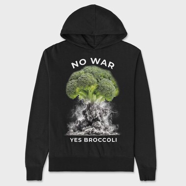 No War Yes Brocoli, Hanorac Oversize Barbati (Unisex)