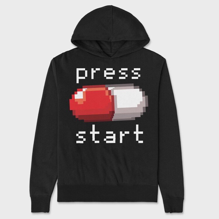 Red Pill Gamer, Hanorac Oversize Barbati (Unisex)