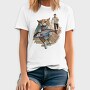 Cat Escaping With Fish, Tricou Barbati (Unisex)