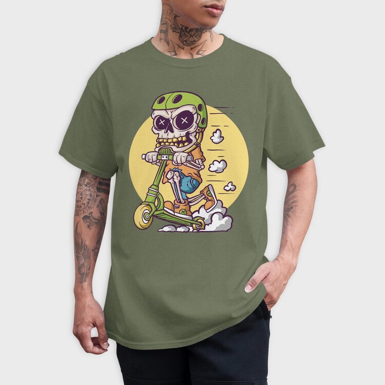 Scooter Bones, Tricou Barbati (Unisex)