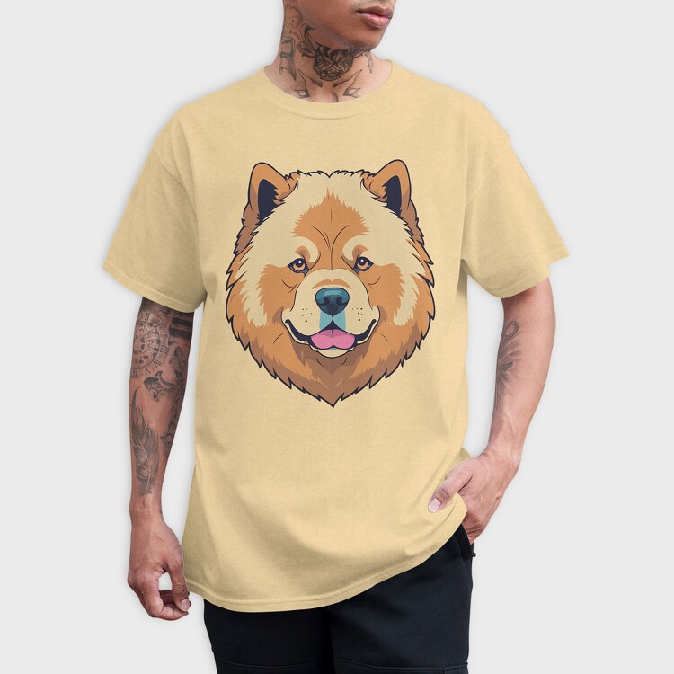 Chow Chow, Tricou Barbati (Unisex)