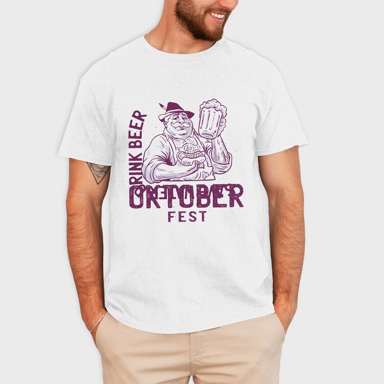 Save Water Oktoberfest, Tricou Barbati (Unisex)