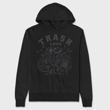 Possum Trash Love, Hanorac Oversize Barbati (Unisex)