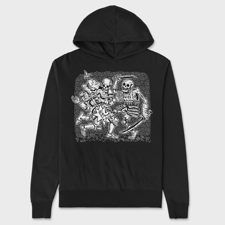 Skeleton Knights, Hanorac Oversize Barbati (Unisex)