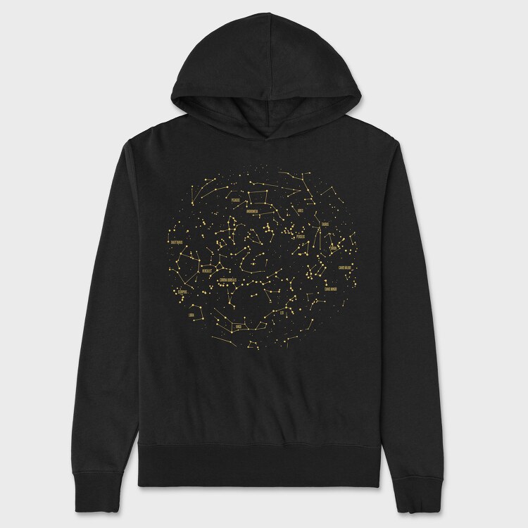 North Constellations, Hanorac Oversize Barbati (Unisex)