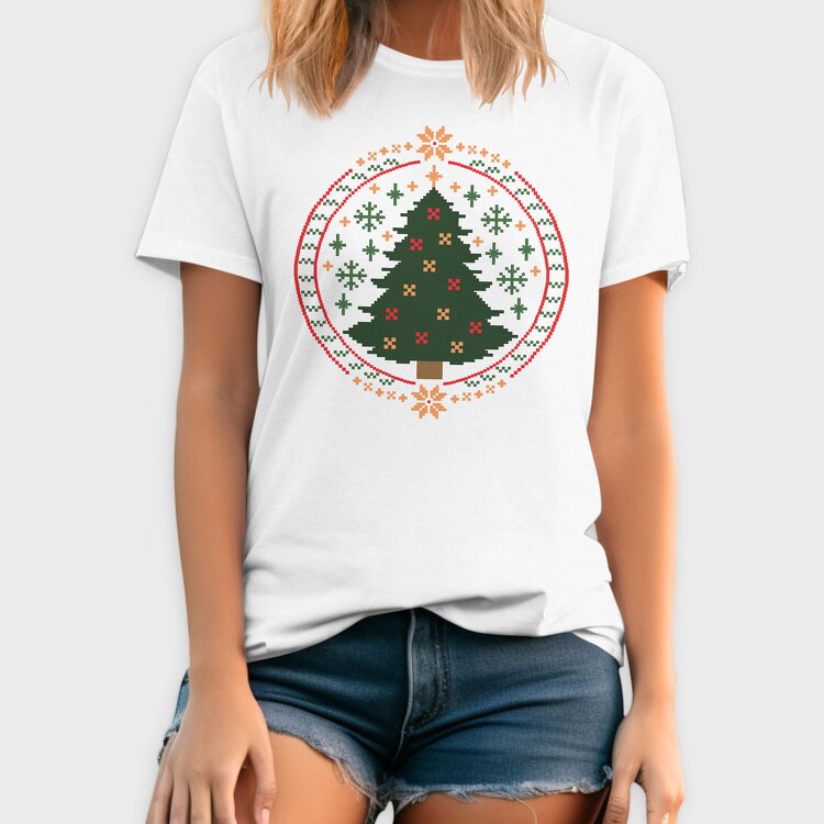 Ugly Sweater Christmas Tree, Tricou Barbati (Unisex)