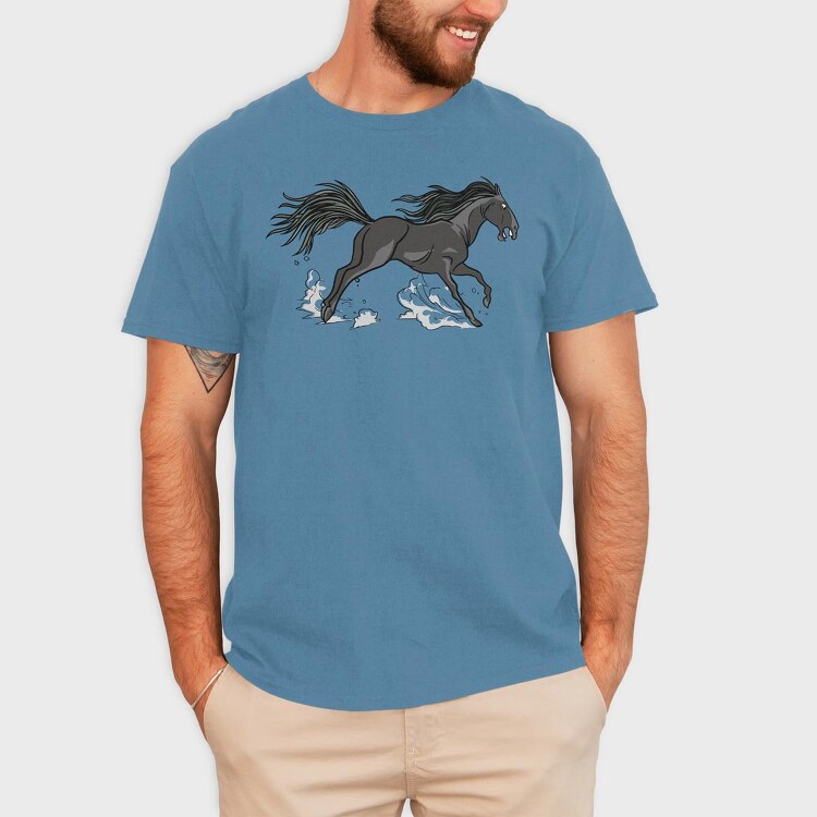 Horse Run, Tricou Barbati (Unisex)