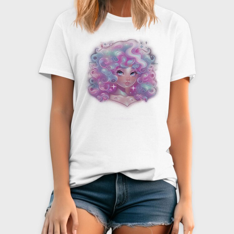 Cosmic Girl Portrait, Tricou Barbati (Unisex)