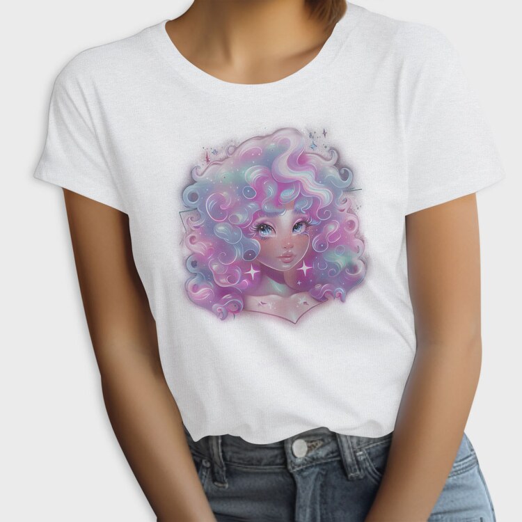 Cosmic Girl Portrait, Tricou Femei