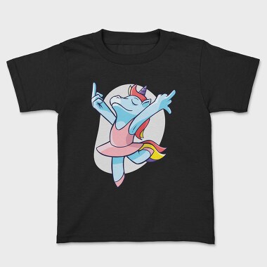 Tricou Copii, Unicorn Ballet Middle Finger