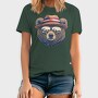 bear face with sunglasses, Tricou Barbati (Unisex)