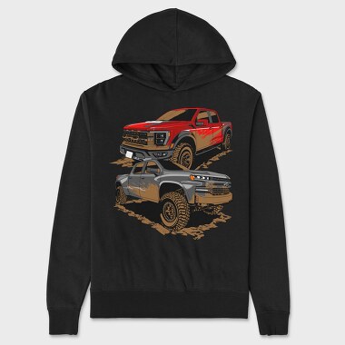 Offroad Truck, Hanorac Oversize Barbati (Unisex)