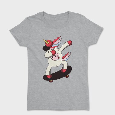 Tricou Femei, Dabbing Skater Unicorn