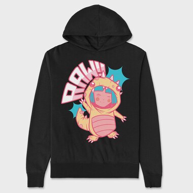 Anime Dino Suit, Hanorac Oversize Barbati (Unisex)