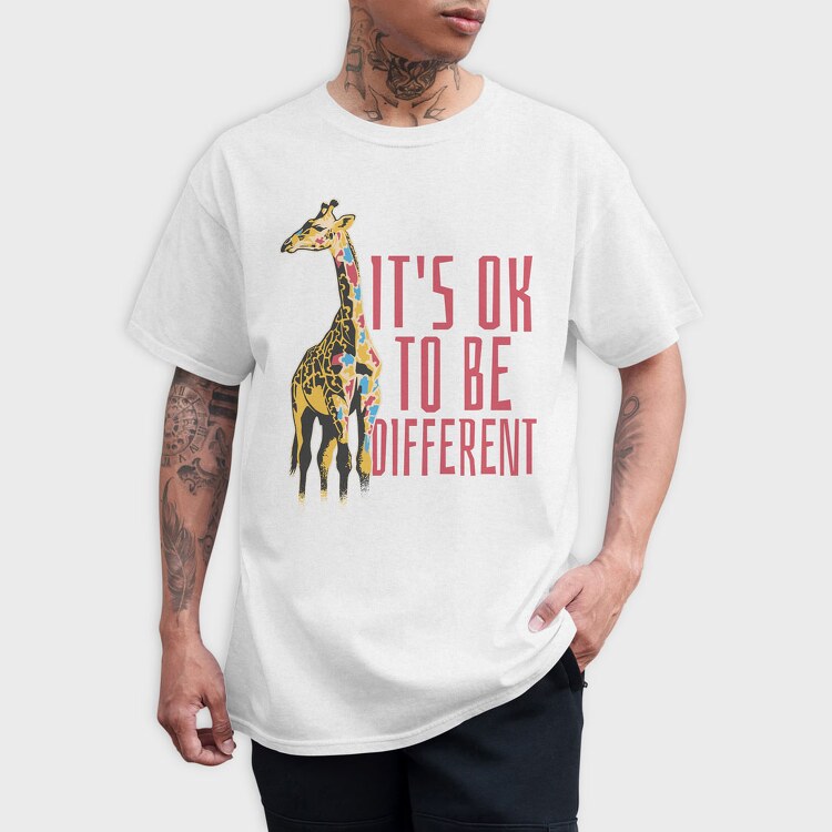Giraffe Different, Tricou Barbati (Unisex)