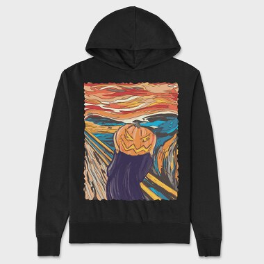 Pumpkin Scream, Hanorac Oversize Barbati (Unisex)