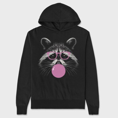 racoon bubblegum, Hanorac Oversize Barbati (Unisex)