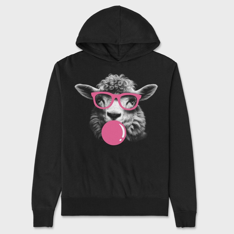 Sheep Monochrome Bubblegum, Hanorac Oversize Barbati (Unisex)