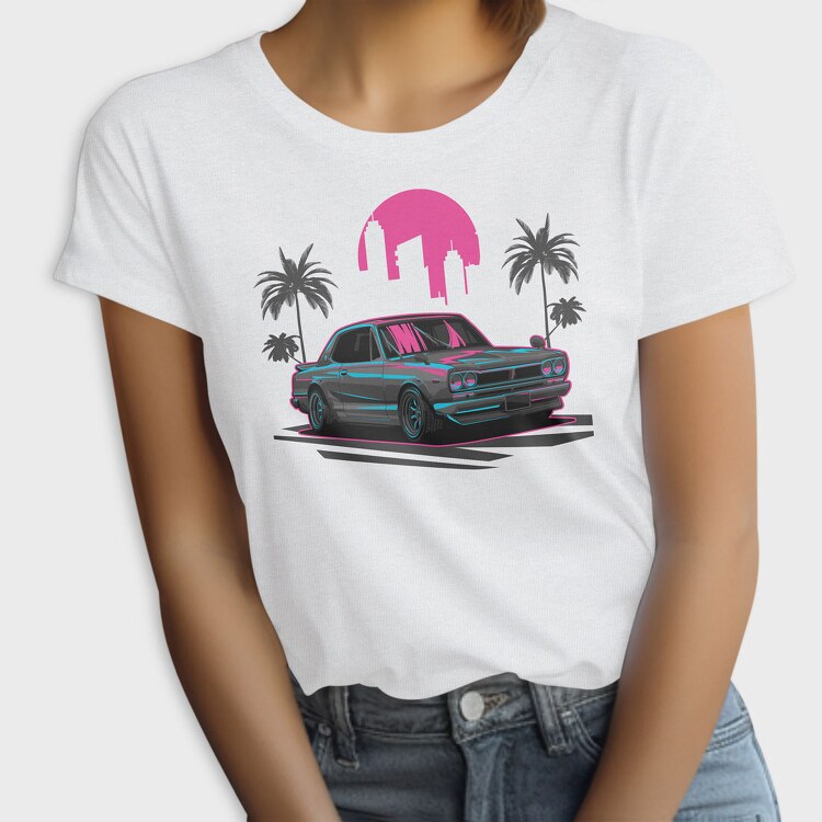 Skyline Retro Night 2, Tricou Femei