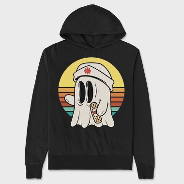 Nurse Ghost, Hanorac Oversize Barbati (Unisex)