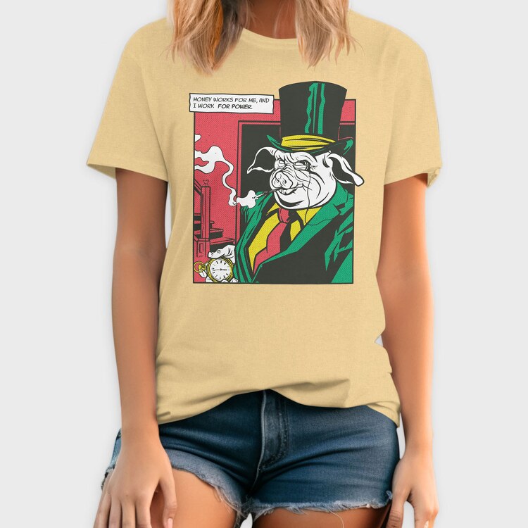 Mr Pig Comics, Tricou Barbati (Unisex)