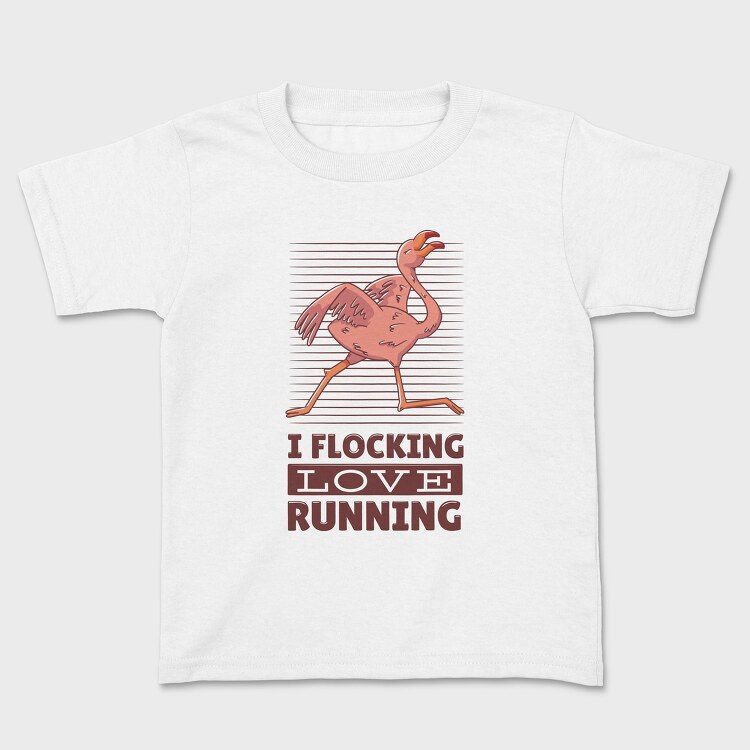 Flamingo Running, Tricou Copii