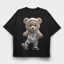 Rapper Teddy, Tricou Oversize Barbati (Unisex)