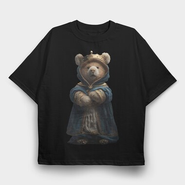 Regal Teddy Bear, Tricou Oversize Barbati (Unisex)