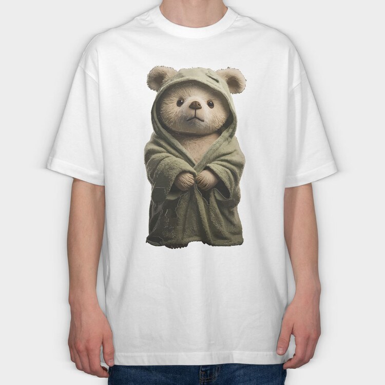 Teddy Bear Robe, Tricou Oversize Barbati (Unisex)