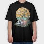 Beach Camping, Tricou Oversize Barbati (Unisex)