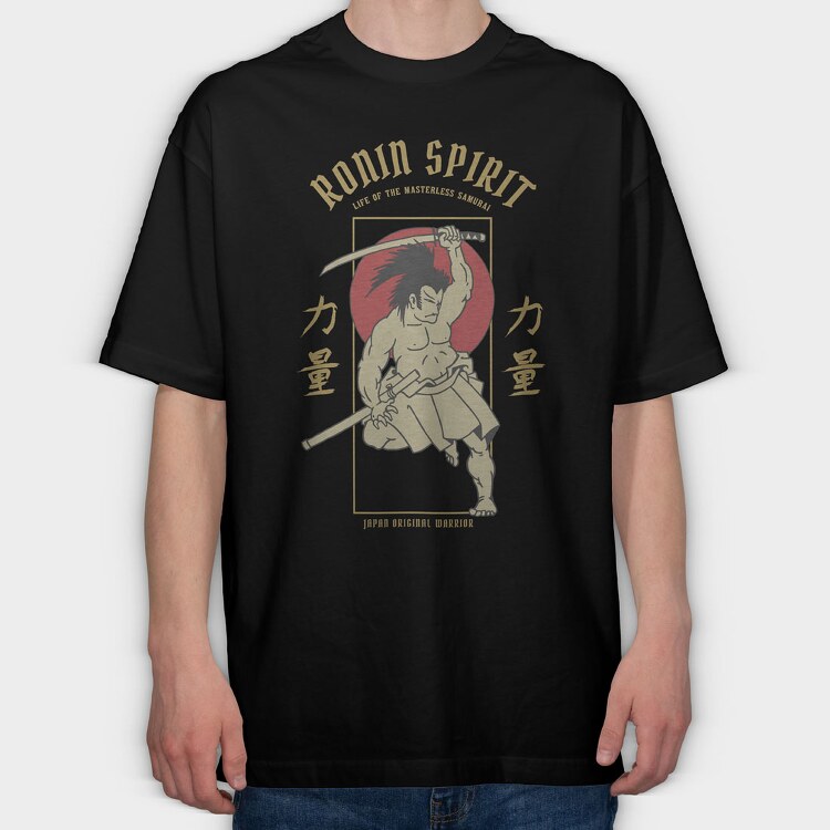 Japanese Hero, Tricou Oversize Barbati (Unisex)