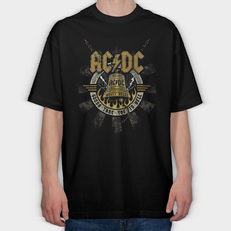 ACDC 5, Tricou Oversize Barbati (Unisex)