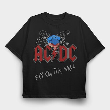 ACDC, Tricou Oversize Barbati (Unisex)