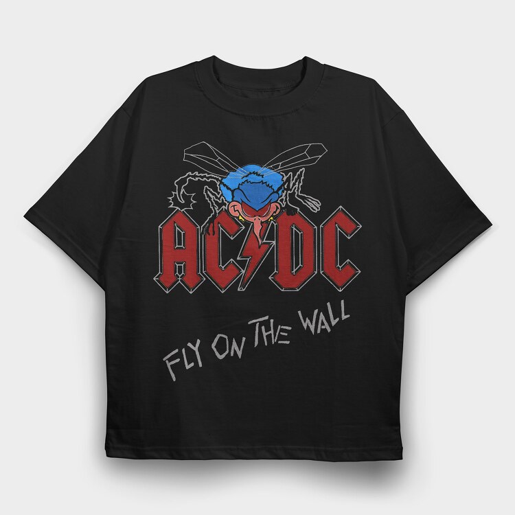 ACDC, Tricou Oversize Barbati (Unisex)