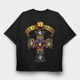 Guns N Roses 5, Tricou Oversize Barbati (Unisex)
