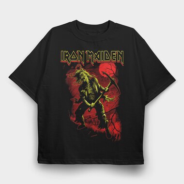Iron Maiden 9, Tricou Oversize Barbati (Unisex)