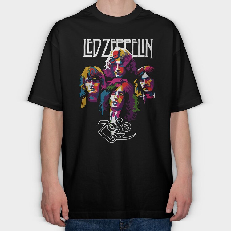 Led Zeppelin 3, Tricou Oversize Barbati (Unisex)