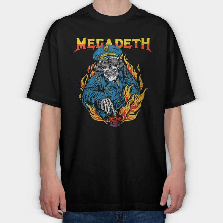Megadeth, Tricou Oversize Barbati (Unisex)