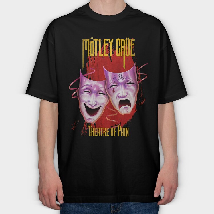 Motley Crue, Tricou Oversize Barbati (Unisex)