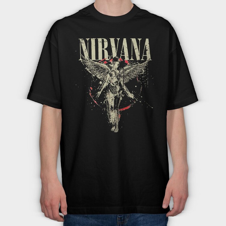 Nirvana 2, Tricou Oversize Barbati (Unisex)