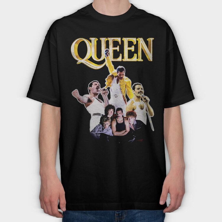 Queen 4, Tricou Oversize Barbati (Unisex)