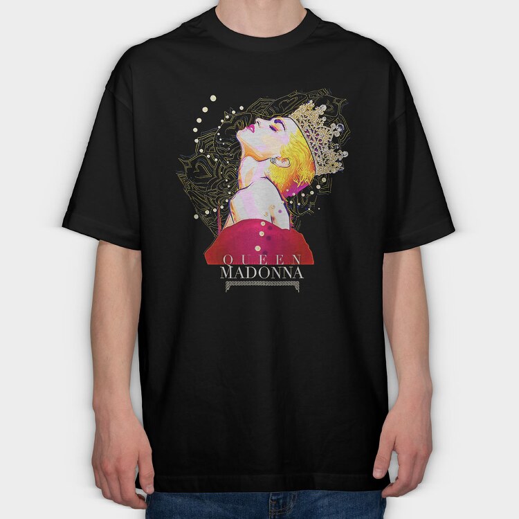 Queen Madonna, Tricou Oversize Barbati (Unisex)