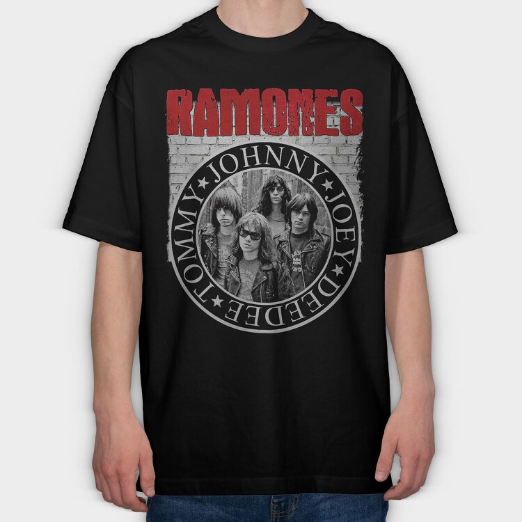 Ramones, Tricou Oversize Barbati (Unisex)