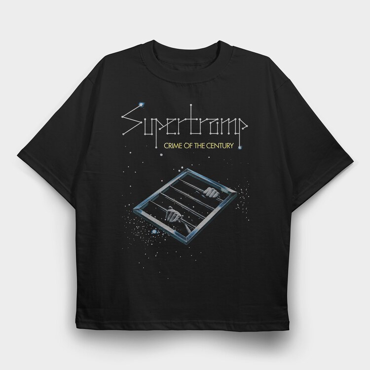 Supertramp, Tricou Oversize Barbati (Unisex)