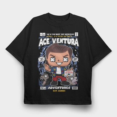 Ace Ventura, Tricou Oversize Barbati (Unisex)