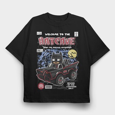 Bat Mobile, Tricou Oversize Barbati (Unisex)