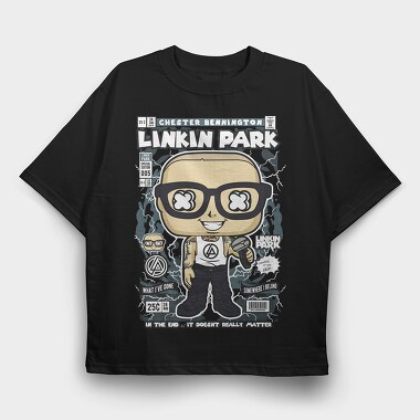 Chester Bennington, Tricou Oversize Barbati (Unisex)