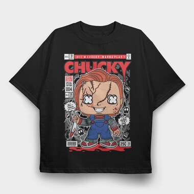 Chucky, Tricou Oversize Barbati (Unisex)