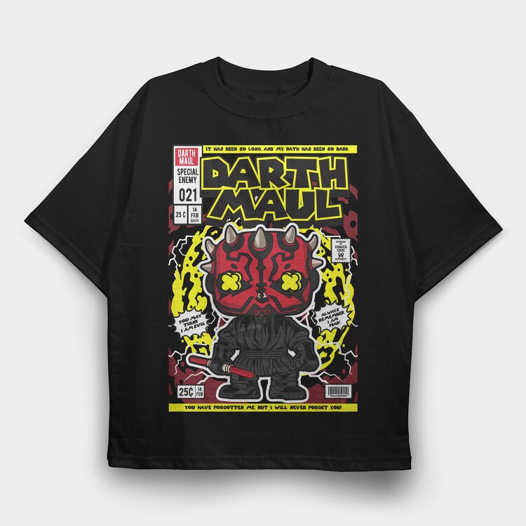 Darth Maul, Tricou Oversize Barbati (Unisex)